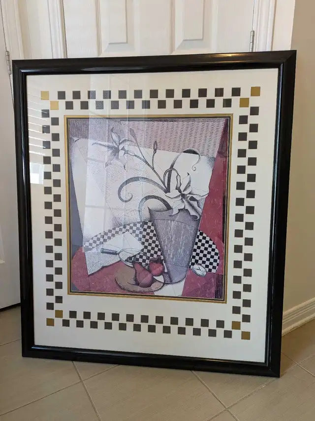 Huge wall frame with matte and glass panel in Home Décor & Accents in Ottawa - Image 2