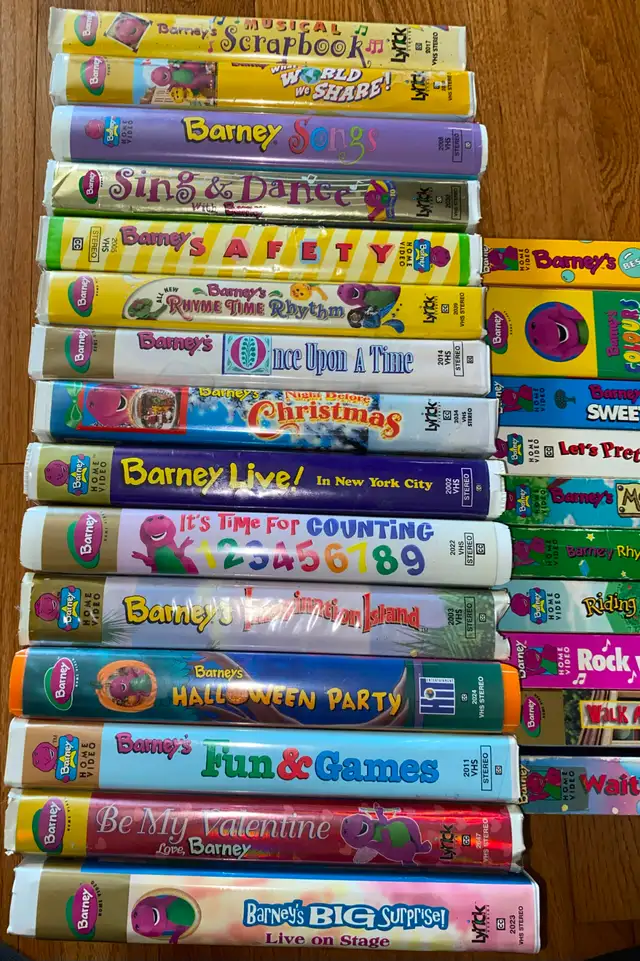 Barney and Friends VHS Lot of 25 Purple Dinosaur some Rarer in CDs, DVDs & Blu-ray in St. Catharines - Image 3