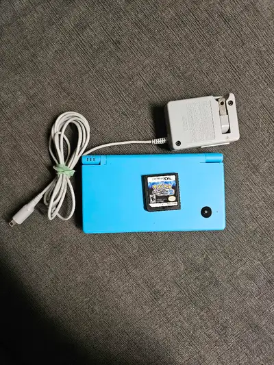 blue Nintendo dsi, View more