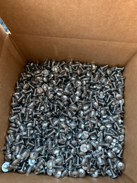 1/4-20 x 1/2” Stainless steel machine screws, truss head