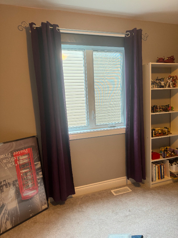 Blackout Curtains - two panels in dark purple in Other in Ottawa - Image 3