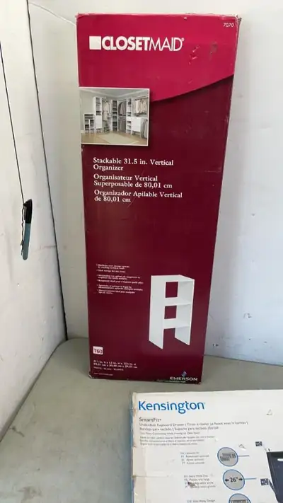 ClosetMaid 8953 Stackable 31-inch Vertical Organizer, White, View more