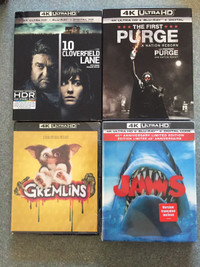 New 4K Blurays The First Purge Jaws Gremlins 10 Cloverfield Lane