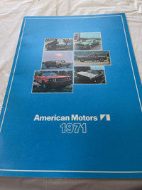 VINTAGE 1971 AMERICAN MOTORS 24 PAGE FULL LINE BROCHURE #M1508