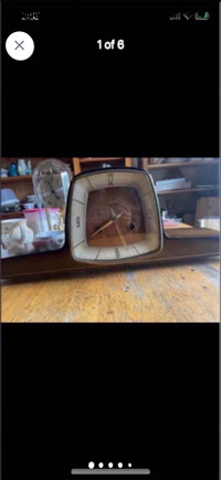Vintage German Hermle chime mantel clock with wind up key