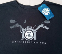 “Life is Good” Brand Biker T-Shirt
