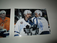Wendel Clark and Doug Gilmour Signed 8 x 10 Photo