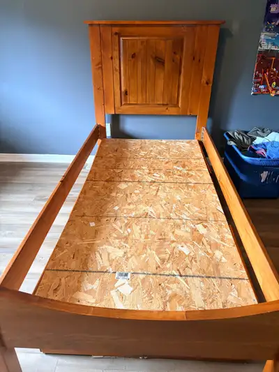 Solid Oak twin Captains Bed, View more