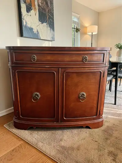 Vintage Drexel Solid Wood Sideboard / Buffet (Approx. 1950s–1970, View more