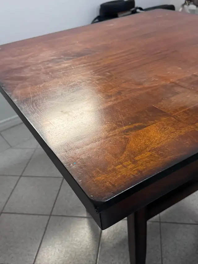 Counter Height Wooden Dining Table Set with 4 Chairs - Great Con in Dining Tables & Sets in City of Toronto - Image 8