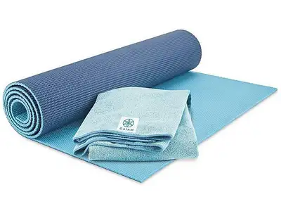 Gaiam Yoga mat and towel set, View more