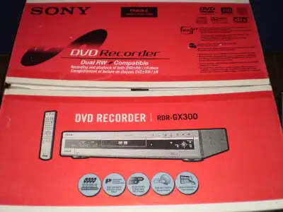 Sony RDR-GX300 DVD Recorder, Boxed, View more