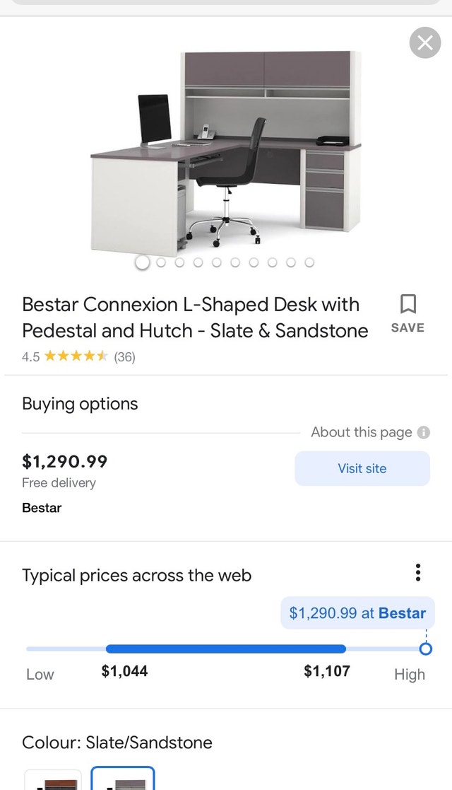 L shape Desk with Hutch Desks Oakville / Halton Region Kijiji
