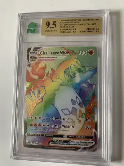 Charizard VMAX Rainbow 74/73 MNT 9.5 SECRET HYPER RARE, View more