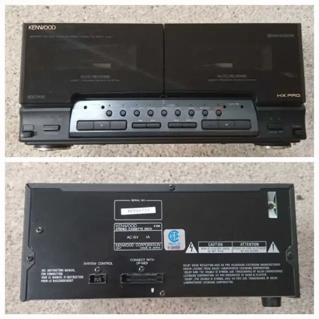 Kenwood Stereo System Amplifier Cassette Deck Tuner Receiver in Stereo Systems & Home Theatre in City of Toronto - Image 9