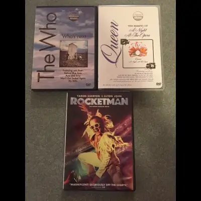 Music DVDs EUC Rocketman Elton John Queen The Who Classic Albums, View more
