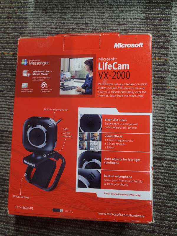 Microsoft LifeCam VX-2000 Web Cam in Cameras & Camcorders in Woodstock - Image 2