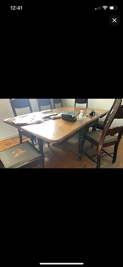 antique dining table , View more
