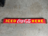 Original Coca Cola Door Push Bar $300