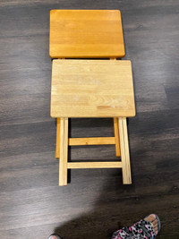 Wooden folding tables 