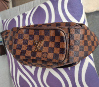 UNISEX LOUIS VUITTON DAMIER CANVAS BOM MELVILLE WAIST BAG 