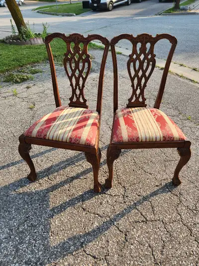 Vintage Carved Wood Chairs, View more