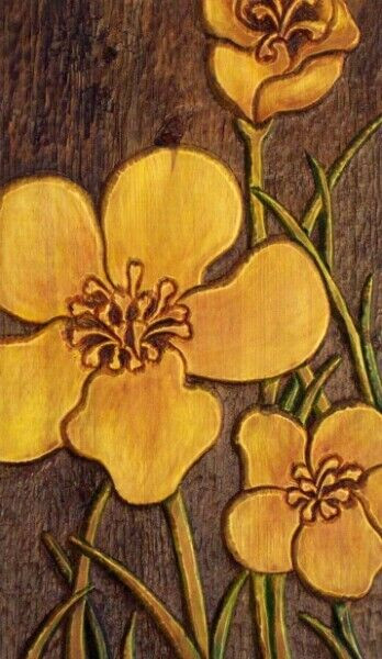 Buttercup Flower Wood Carving - Original Art in Arts & Collectibles in Windsor Region