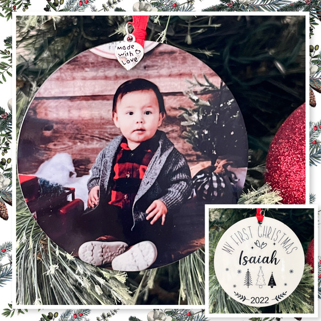 Christmas Ornaments - printed photos and memorial  in Holiday, Event & Seasonal in Saskatoon