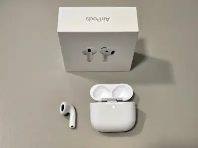 apple airpods 4 left earbud + charging case, View more