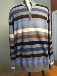 NWT Tommy Hilfiger Striped Wool Sweater XL