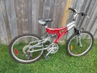 Infinity Cork duel suspension kids 24" wheel bicycle