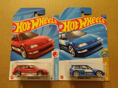 New Hot Wheels Mainline 1990 Honda Civic EF hatchback 1/64 diecast car $5 ea.