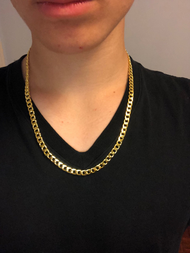 Gold Miami Cuban link chain in Jewellery & Watches in Markham / York Region