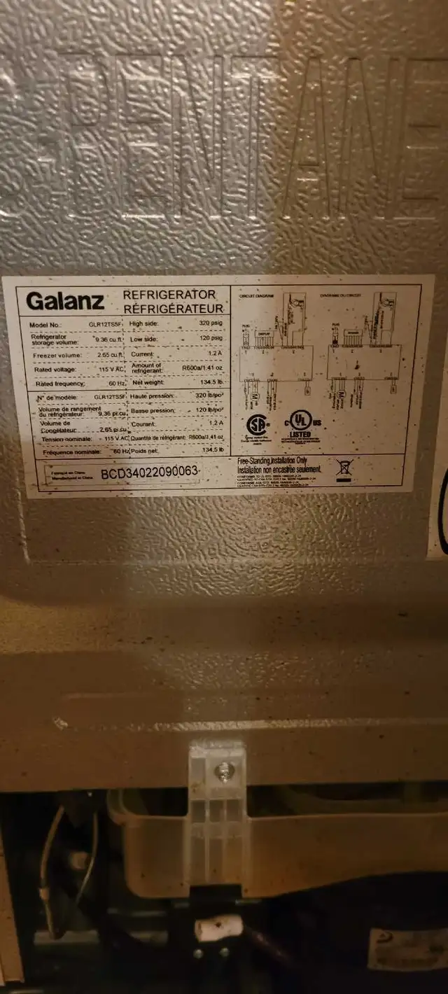 refrigerateur Galanz in Refrigerators in City of Montréal - Image 6