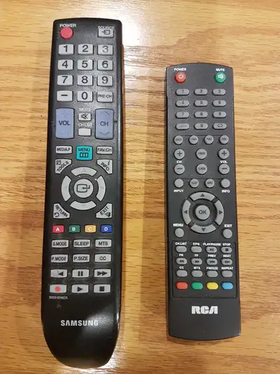 TV Remote controls. Samsung, RCA., View more