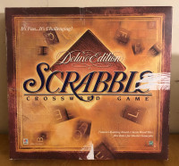 VINTAGE SCRABBLE DELUXE (1999) EDITION TURNTABLE BOARD GAME 