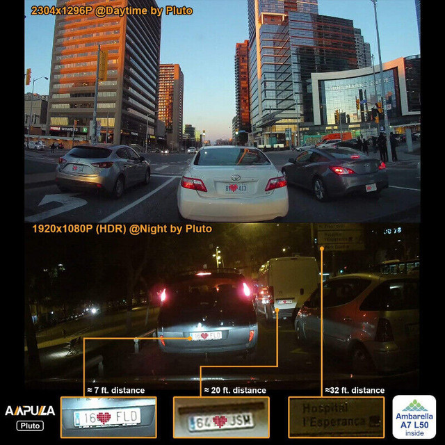 LCD Car Dashboard Camera with Parking Mode, Super dans Appareils photo et caméras  à Ville de Montréal - Image 3