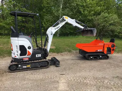Available for rent starting at $249 per day. comes with thumb, retractable tracks 39"to 54" wide. Ch...