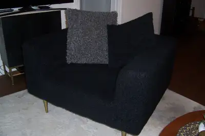 FAUX SHERLING ARM CHAIR, View more