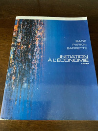 Livre Initiation à l'économie 4e édition