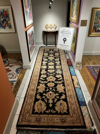 PREMIUM HAND-KNOTTED CHOBI ZIEGLER HALLWAY RUNNER, View more