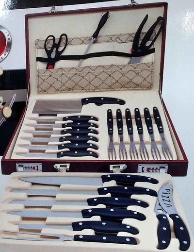 NEW Zolingen 25pc German Knife and Cutlery Set with Briefcase, View more