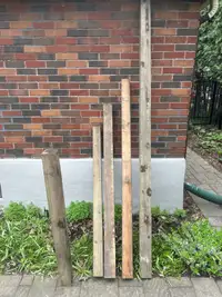 4x4 treated wood post. $20 for all 5 posts