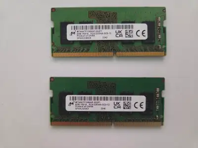 16GB RAM, 2 × 8GB DDR4-3200 SODIMM, Original modules taken from an HP laptop (15-fd0018ca), works fl...