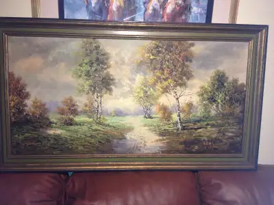Family owned since 1970---I need urgent cash! First painting signed by Hoffman - 450$ Second paintin...