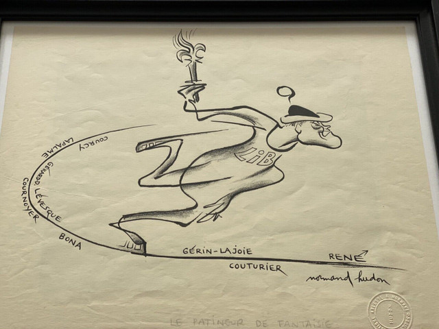Normand Hudon caricature original dans Art et objets de collection  à Laval/Rive Nord - Image 4