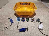 Beyblade package with stadium and launchers