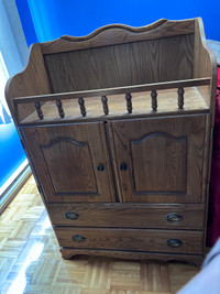 Wood Baby changing table dresser