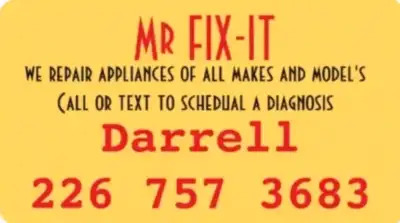 MR FIX-IT APPLIANCE REPAIRS AND INSTALLATIONS, View more