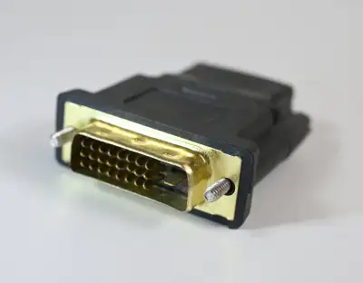 DVI Male to HDMI Female Adapter – High-Speed Digital Video Converter Connect your DVI-D source devic...